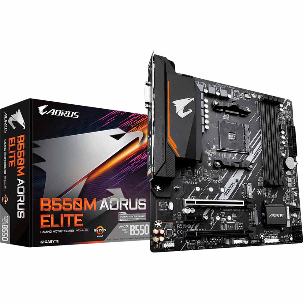 Материнська плата GIGABYTE B550M AORUS ELITE Підтримувані процесори AMD Ryzen 3-го поколения