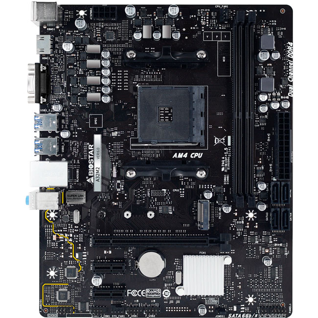 

Материнские платы BIOSTAR A32M2 sAM4 A320 mATX (A32M2), A32M2 sAM4 A320 mATX