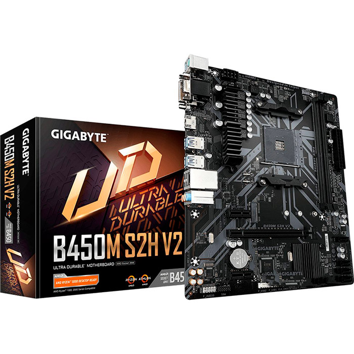 Материнская плата GIGABYTE B450M S2H V2 (B450M S2H V2) Частота работы памяти 3600, 3466, 2933, 2667, 2400, 2133