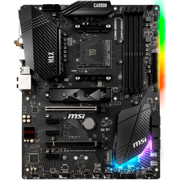 

Материнская плата MSI B450 Gaming Pro Carbon Max Wi-Fi, B450 Gaming Pro Carbon Max Wi-Fi