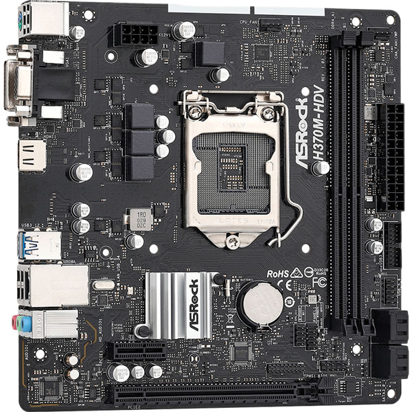 Материнська плата ASROCK H370M-HDV Сокет Intel 1151