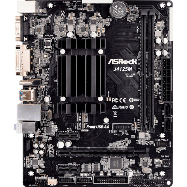 Материнская плата ASROCK J4125M CPU Quad-Core (2.7Hz)