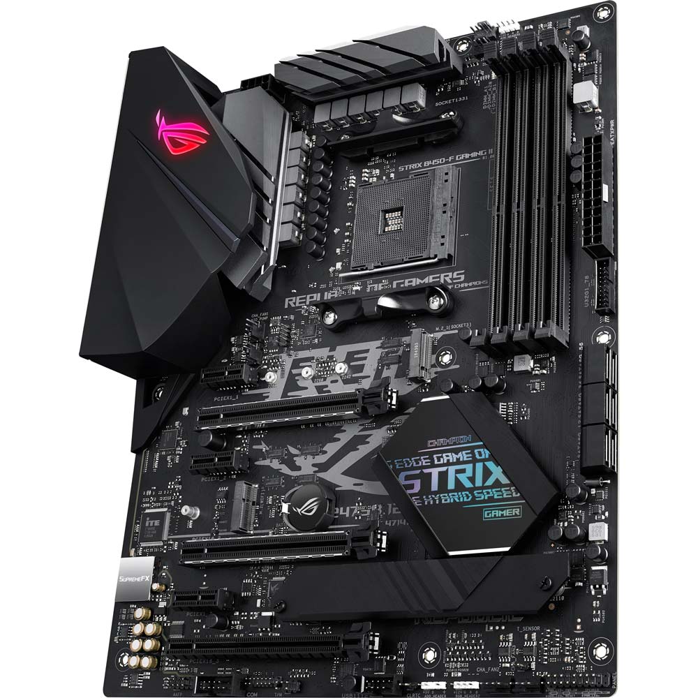 Материнская плата ASUS STRIX B450-F GAMING II Поддерживаемые процессоры AMD Ryzen 1-го, 2-го, 3-го поколения, 4000 серии, 5000 серии / Ryzen с графическим ядром Radeon Vega 1-го и 2-го поколения / AMD Athlon с графическим ядром Radeon Vega