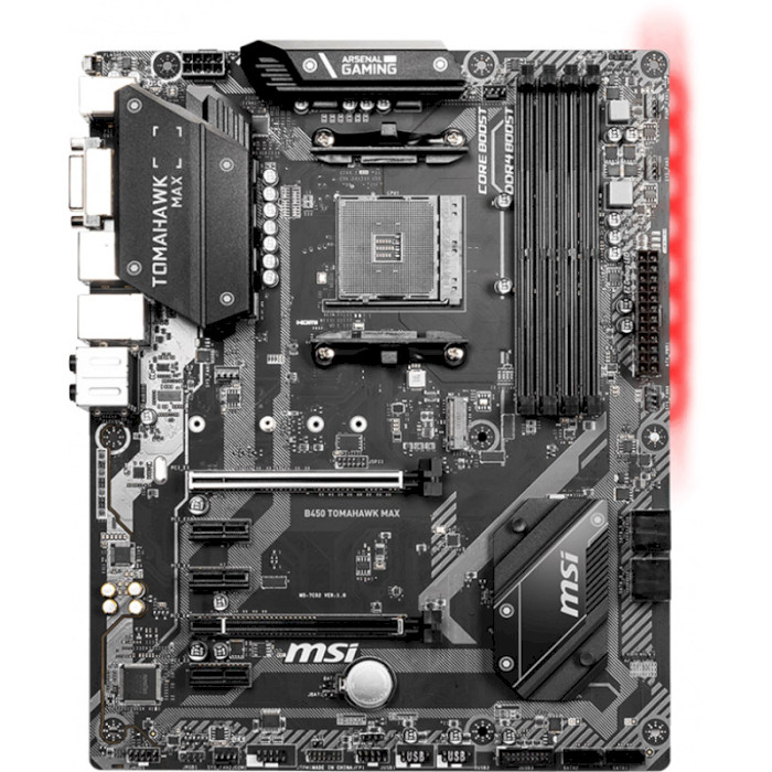 Материнская плата MSI B450 TOMAHAWK MAX sAM4 (B450 TOMAHAWK MAX) Назначение для настольного компьютера