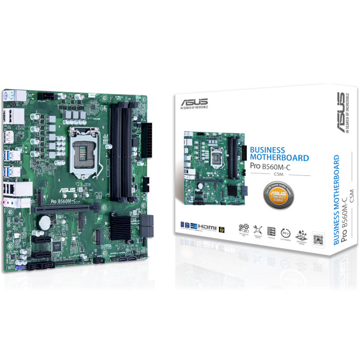 

Материнская плата ASUS PRO B560M-C/CSM, PRO B560M-C/CSM