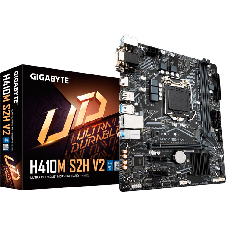 Материнская плата GIGABYTE H410M S2H V2 Назначение для настольного компьютера
