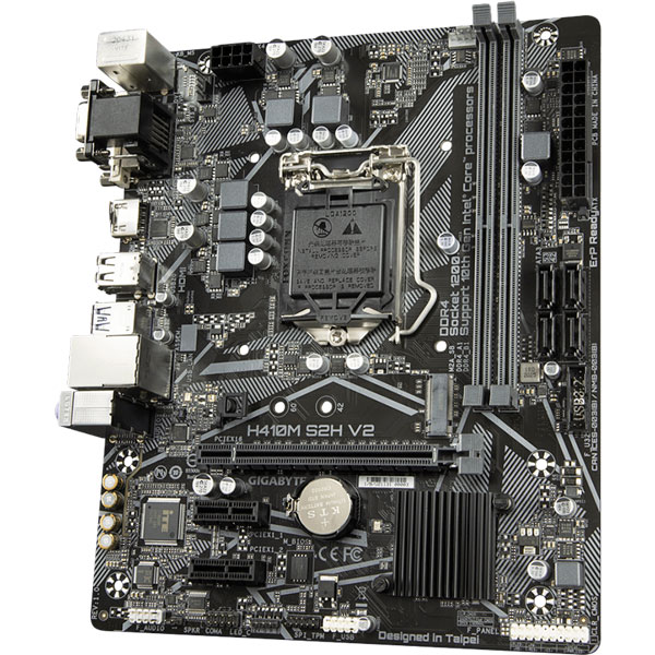 Материнская плата GIGABYTE H410M S2H V2 Частота работы памяти 2933, 2666, 2400, 2133
