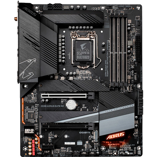 

Материнская плата GIGABYTE Z590 AORUS ELITE AX, Z590 AORUS ELITE AX ATX