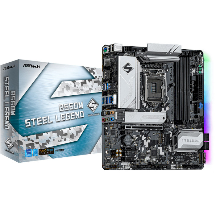 Материнська плата ASROCK B560M Steel Legend mATX
