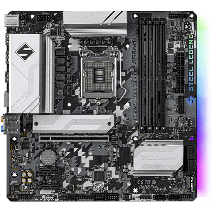 Материнська плата ASROCK B560M Steel Legend mATX Принзначення для настільного комп'ютера