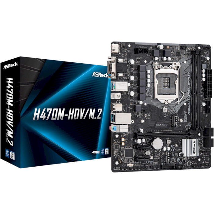 

Материнская плата ASROCK H470M-HDV/M.2 mATX, H470M-HDV/M.2, mATX