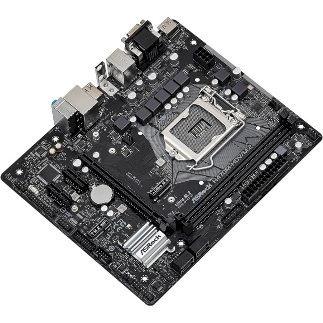 Материнська плата ASROCK H470M-HDV / M. 2 mATX Сокет Intel 1200
