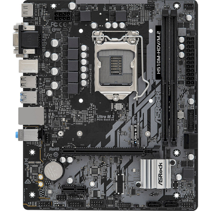 Материнська плата ASROCK H510M-HDV / M. 2 mATX Принзначення для настільного комп'ютера