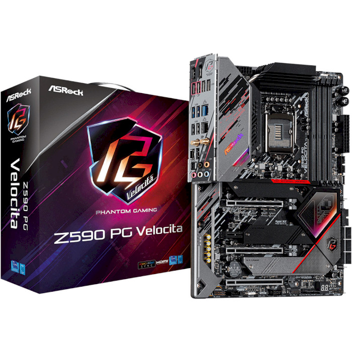 

Материнская плата ASROCK Z590 PG VELOCITA, Z590 PG VELOCITA s1200 ATX