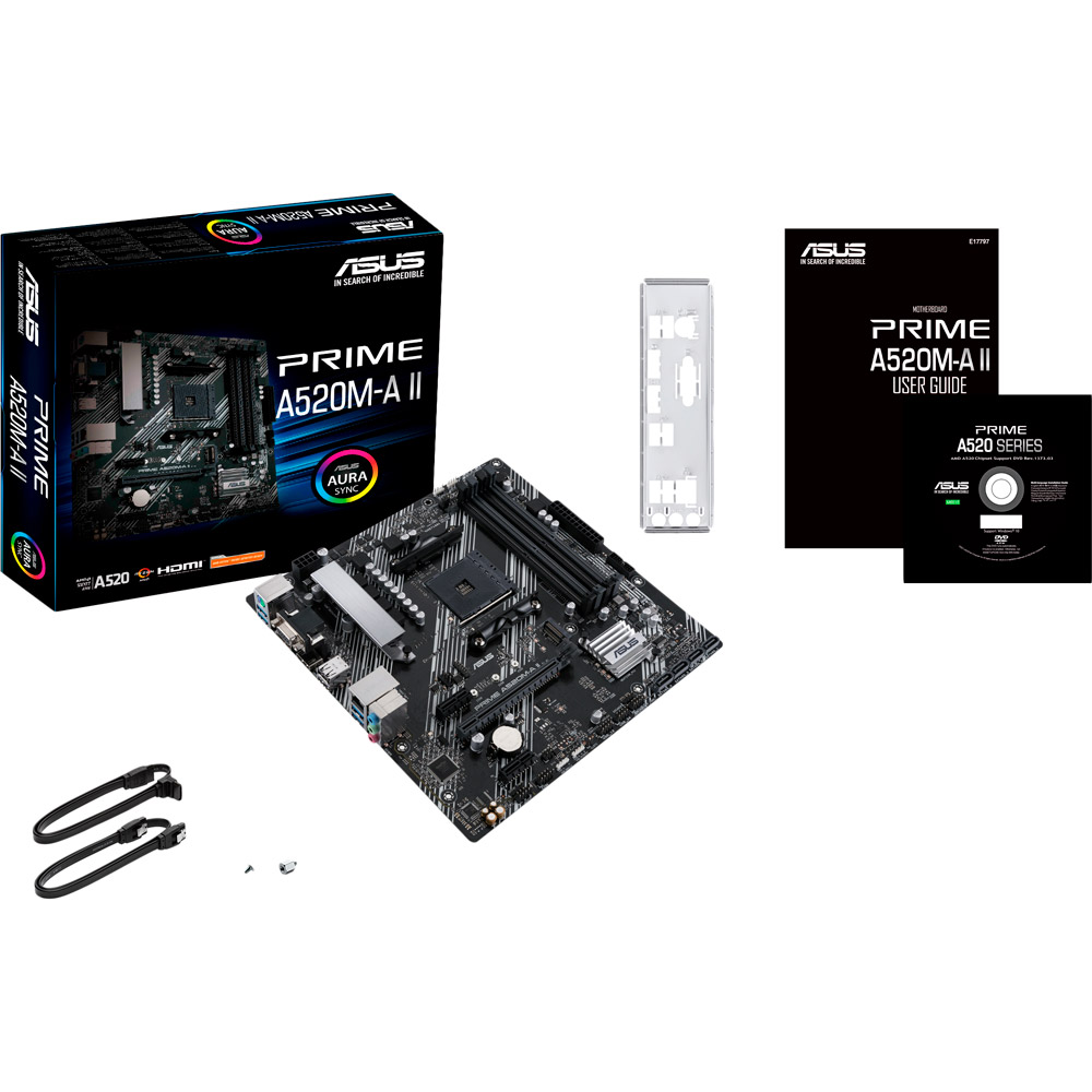 Зовнішній вигляд Материнська плата ASUS PRIME A520M-A II
