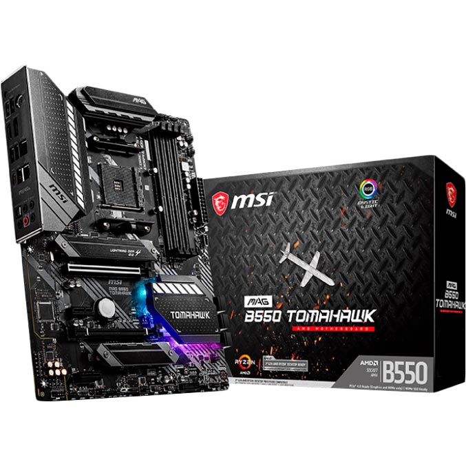 Материнская плата MSI MAG B550 Tomahawk Поддерживаемые процессоры AMD Ryzen 3-го поколения