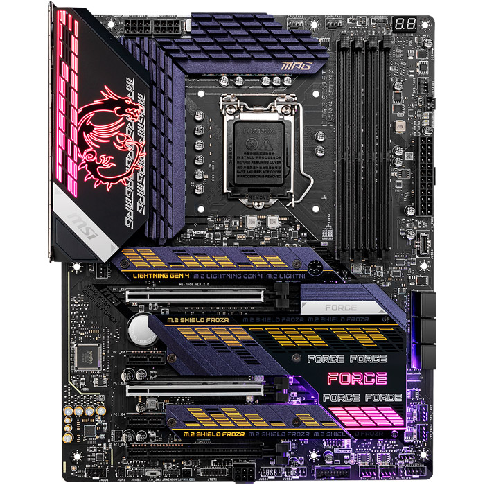 Материнская плата MSI MPG Z590 Gaming Force 1200 Назначение для настольного компьютера