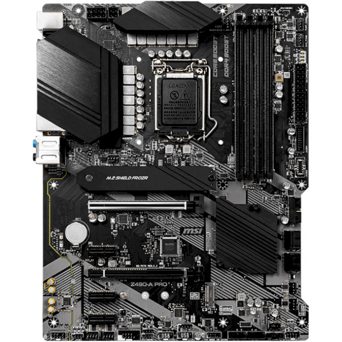 Материнская плата MSI Z490-A Pro 1200 Назначение для настольного компьютера