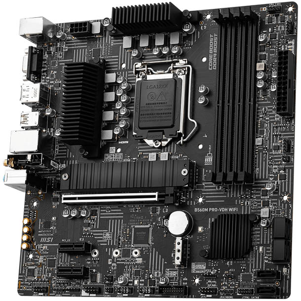 Материнська плата MSI B560M PRO-VDH WiFi Частота роботи пам'яті 5066 (OC) / 5000 (OC) / 4800 (OC) / 4600 (OC) / 4533 (OC) / 4400 (OC) / 4266 (OC) / 4000 (OC) / 3866 (OC) / 3733 (OC) / 3600 (OC) / 3466 (OC) / 3333 (OC) / 3200/3000/2933/2800/2666/2400/2133 (JEDCE & POR)