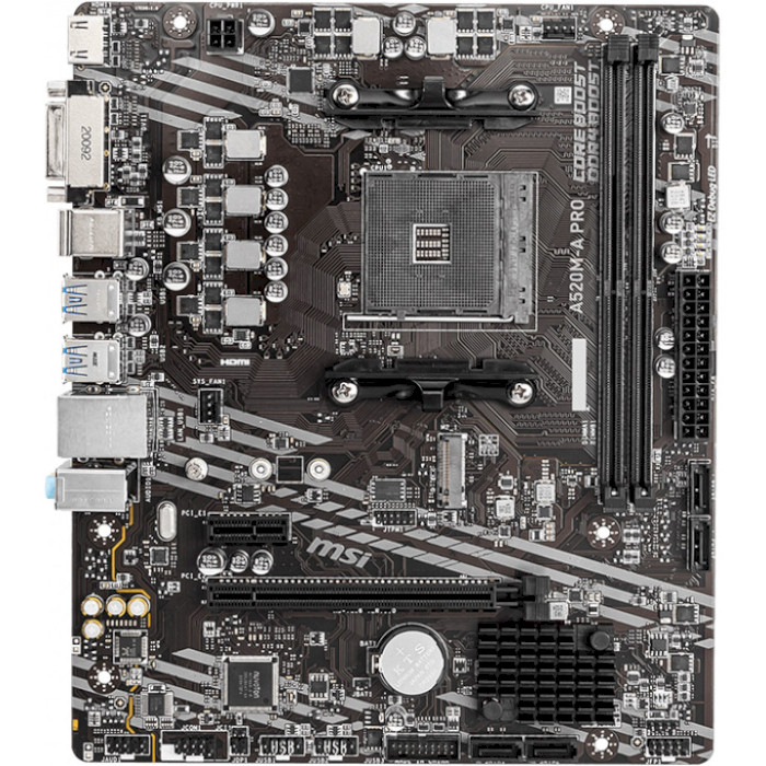 Материнська плата MSI A520M-A PRO Принзначення для настільного комп'ютера