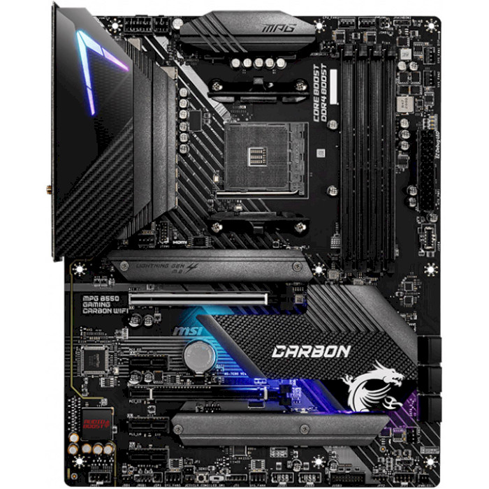 Материнская плата MSI MPG B550 Gaming Carbon WiFi Назначение для настольного компьютера