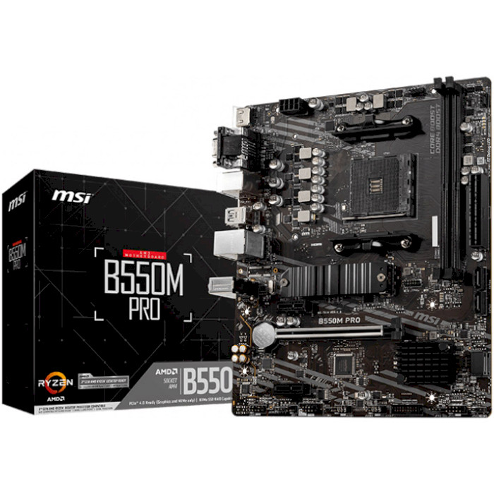 

Материнская плата MSI B550M PRO, B550M PRO