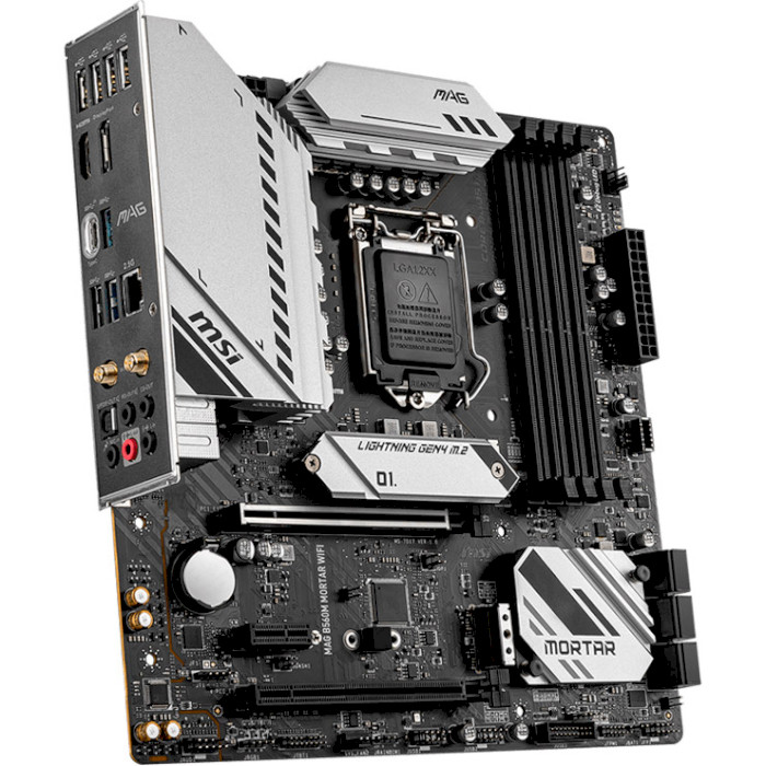 Материнская плата MSI MAG B560M MORTAR WIFI Слоты под оперативную память 4 x DDR4