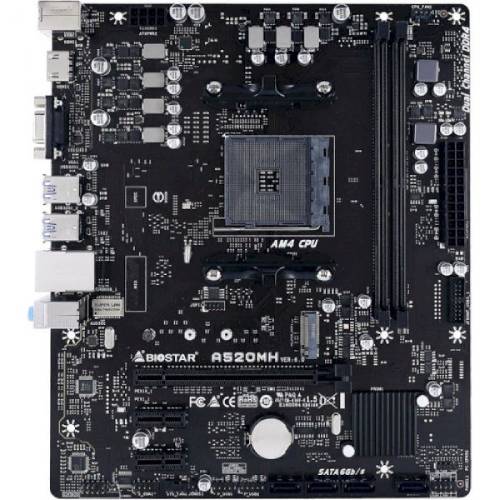 

Материнская плата BIOSTAR A520MH, A520MH AMD A520, AM4, uATX