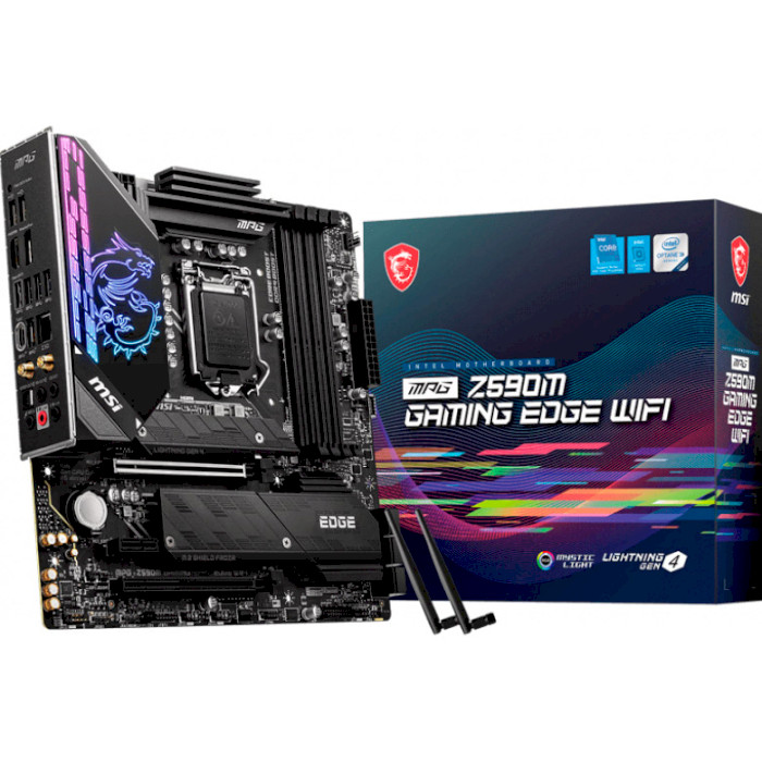 

Материнская плата MSI MPG Z590M Gaming Edge WiFi, MPG Z590M Gaming Edge WiFi