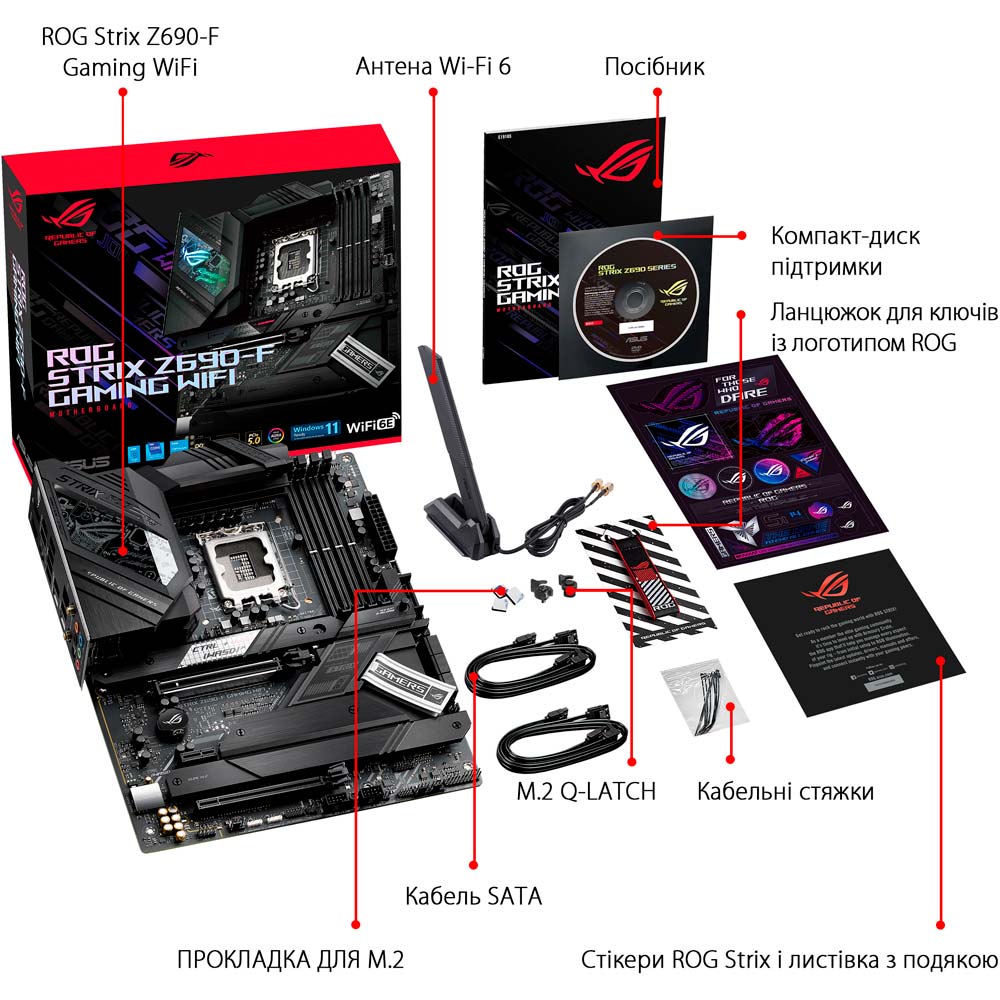 Фото Материнская плата ASUS STRIX Z690-F Gaming Wi-Fi