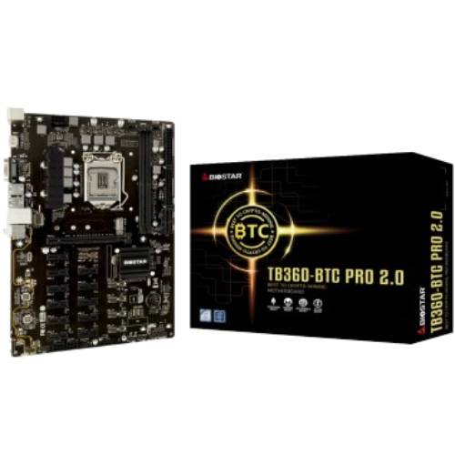 Материнська плата BIOSTAR TB360-BTC PRO 2.0 Підтримувані процесори 8-е и 9-е поколение Intel Core i7, Core i5, Core i3, Pentium, Celeron