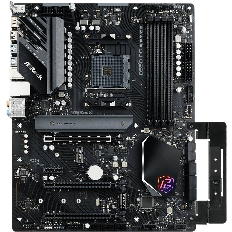 Зовнішній вигляд Материнська плата ASROCK B550 PG RIPTIDE