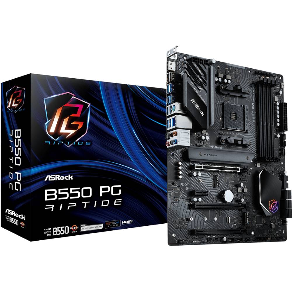 Материнська плата ASROCK B550 PG RIPTIDE