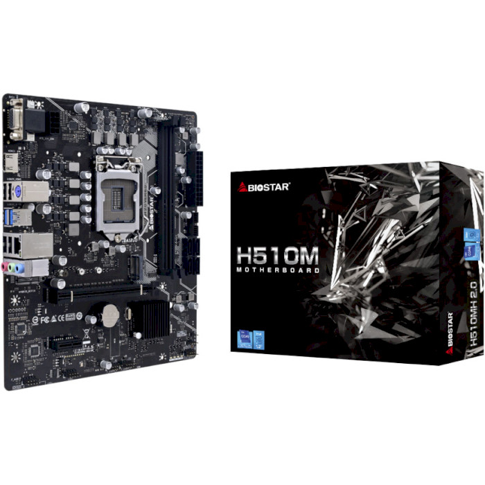 

Материнская плата BIOSTAR H510MH 2.0 uATX (H510MH 2.0), H510MH 2.0, uATX