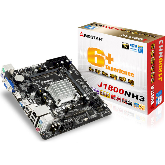 Материнская плата BIOSTAR J1800NH3 Mini-ITX