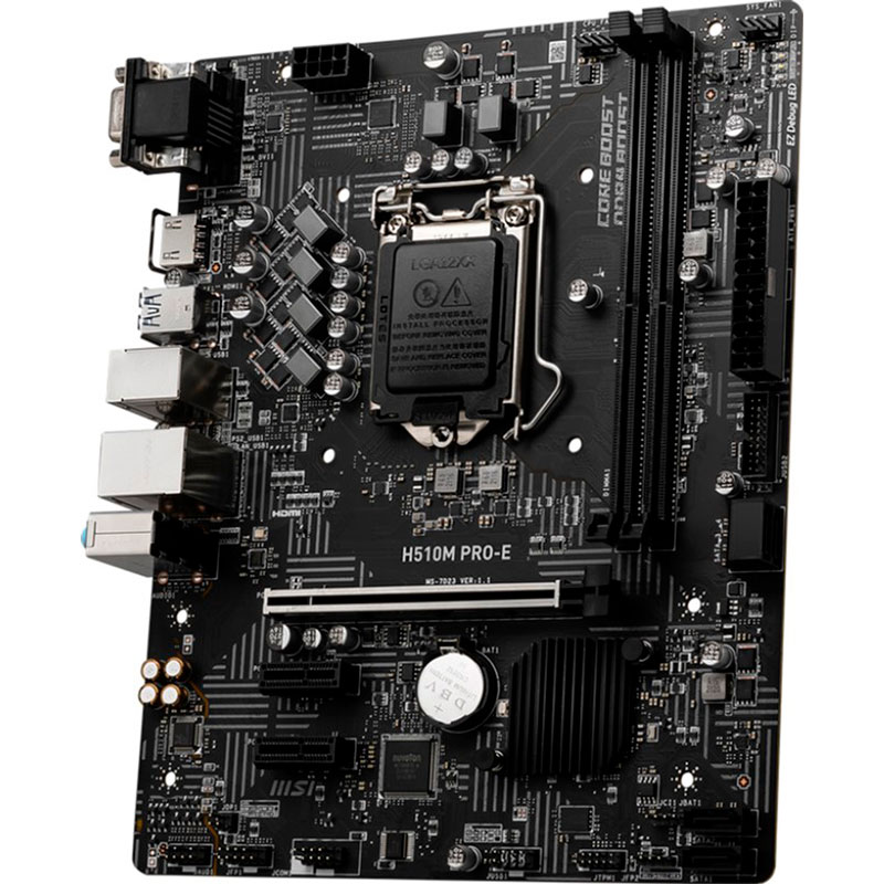 Материнская плата MSI H510M PRO-E Частота работы памяти 2133, 2666, 2933, 3200