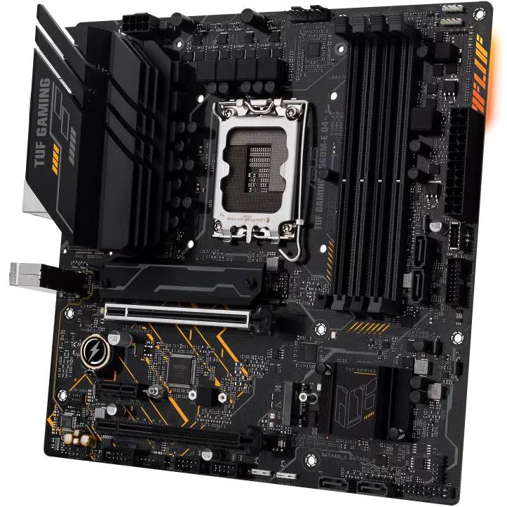 Зовнішній вигляд Материнська плата ASUS TUF GAMING B660M-E D4