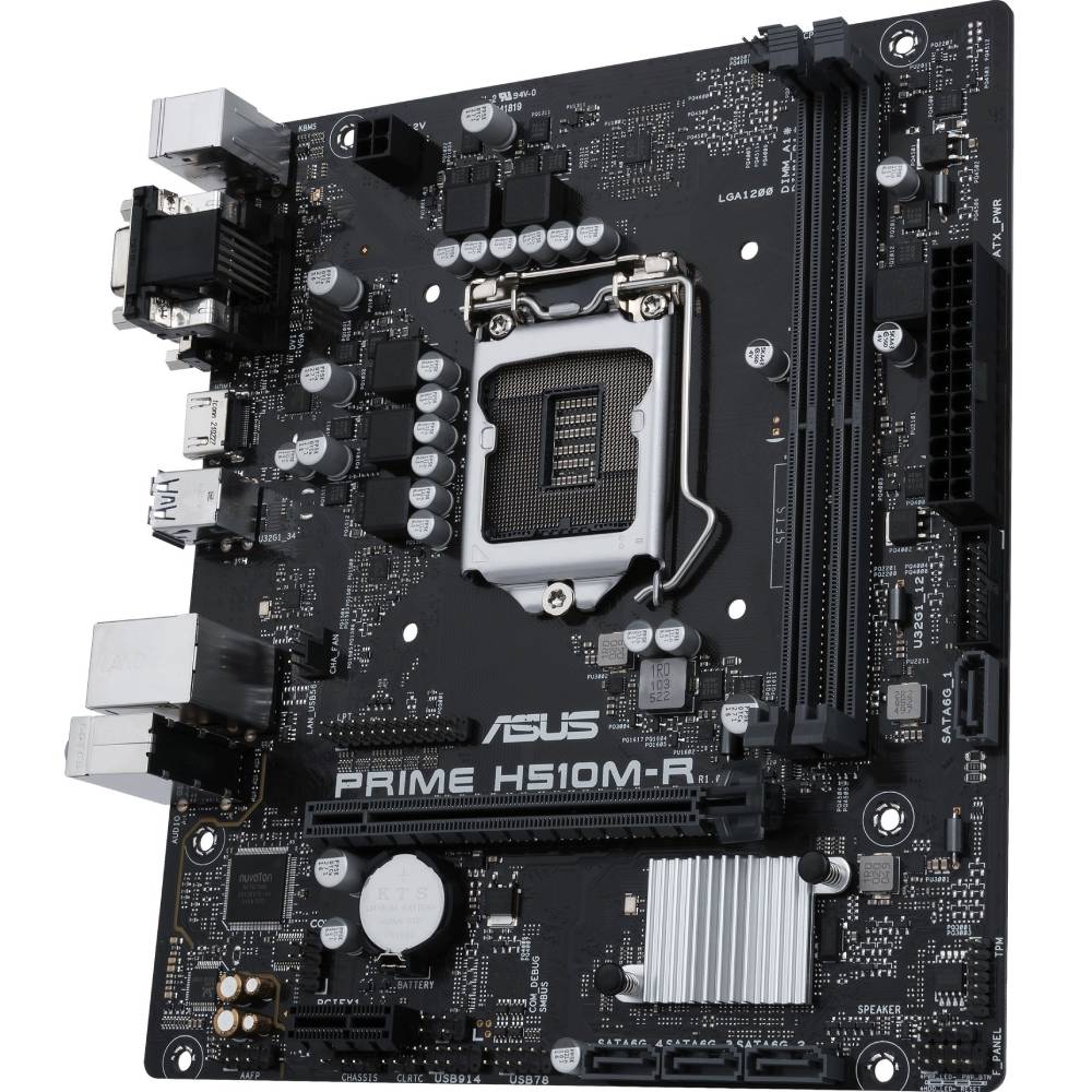 Материнская плата ASUS PRIME H510M-R-SI Назначение для настольного компьютера