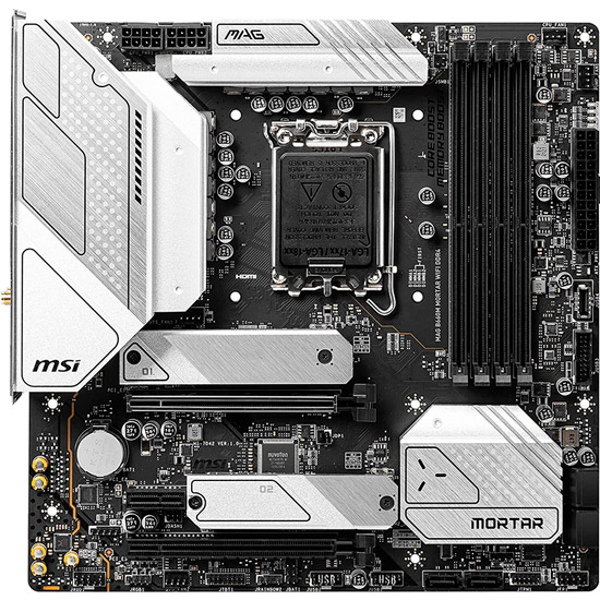 

Материнская плата MSI B660M MORTAR WIFI DDR4, B660M MORTAR WIFI DDR4 s1700 mATX