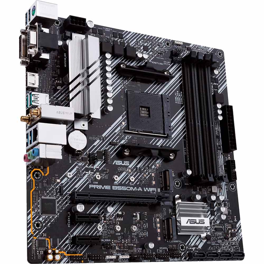 Материнська плата ASUS PRIME B550M WIFI II sAM4 mATX (PRIME B550M WIFI II) Сокет AMD AM4