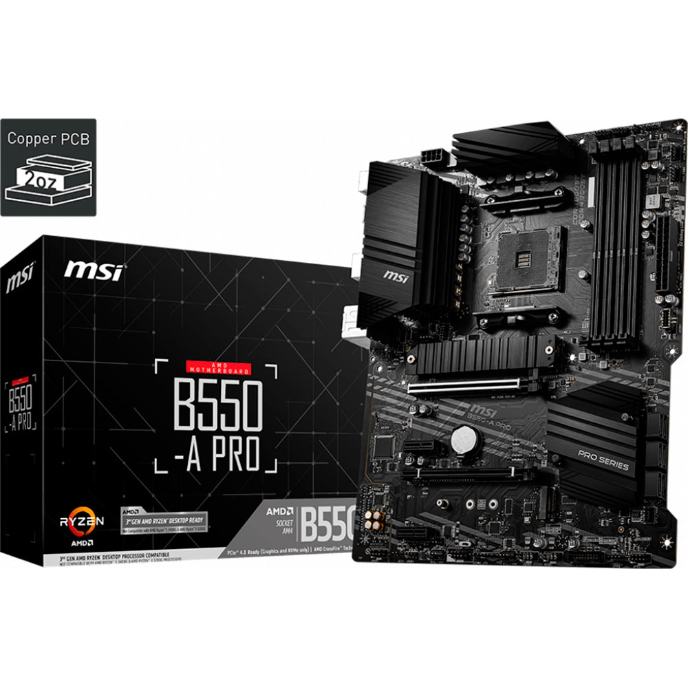 Материнська плата MSI B550-A_PRO sAM4 ATX Чіпсет AMD B550