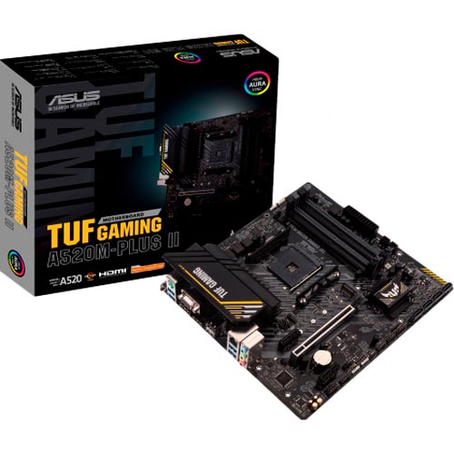 Материнская плата Asus TUF Gaming A520M-Plus II (90MB17G0-M0EAY0) Чипсет AMD A520