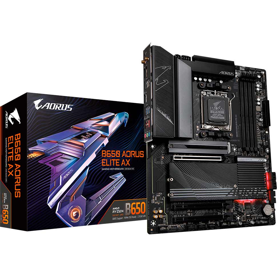 Материнская плата Gigabyte B650 Aorus Elite AX Поддерживаемые процессоры AMD Ryzen 7000 серии