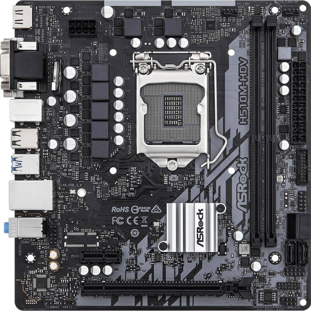 Материнська плата ASROCK H510M-HDV H510M-HDV R2.0