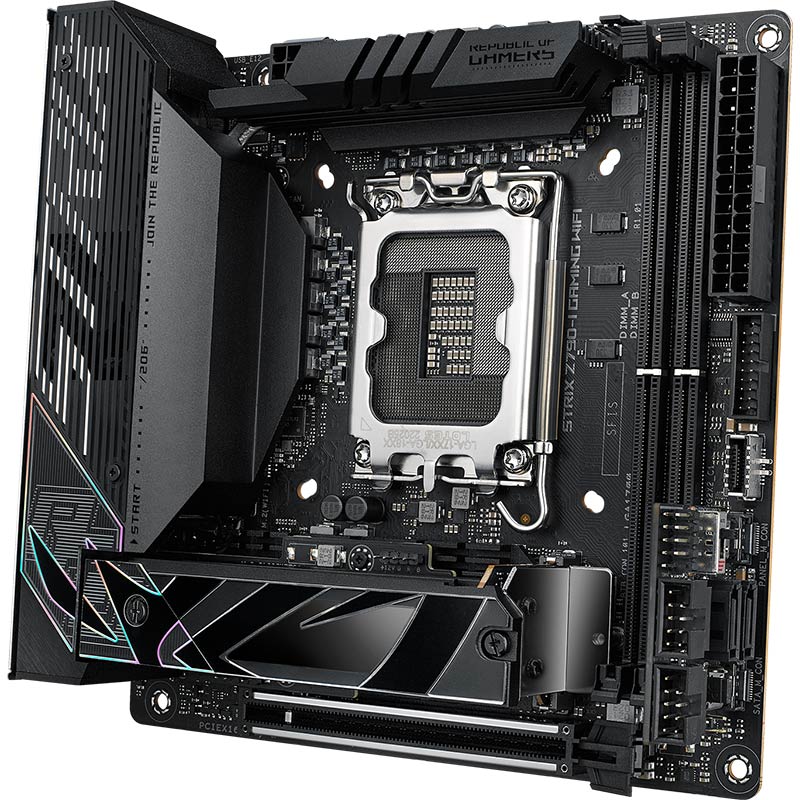 Зовнішній вигляд Материнська плата ASUS ROG STRIX Z790-I GAMING WIFI (90MB1CM0-M0EAY0)