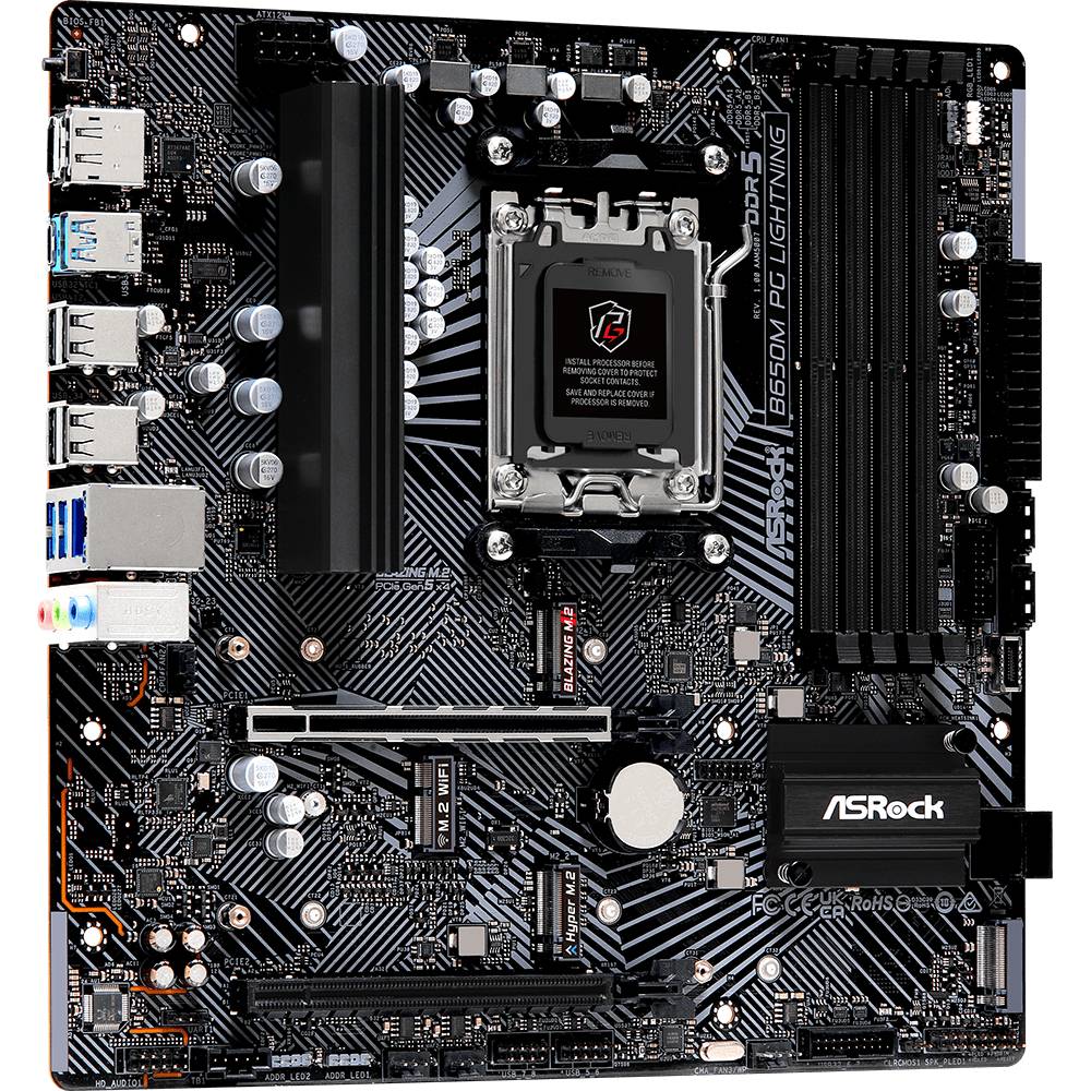 Материнская плата ASROCK B650M PG LIGHTNING Назначение для настольного компьютера