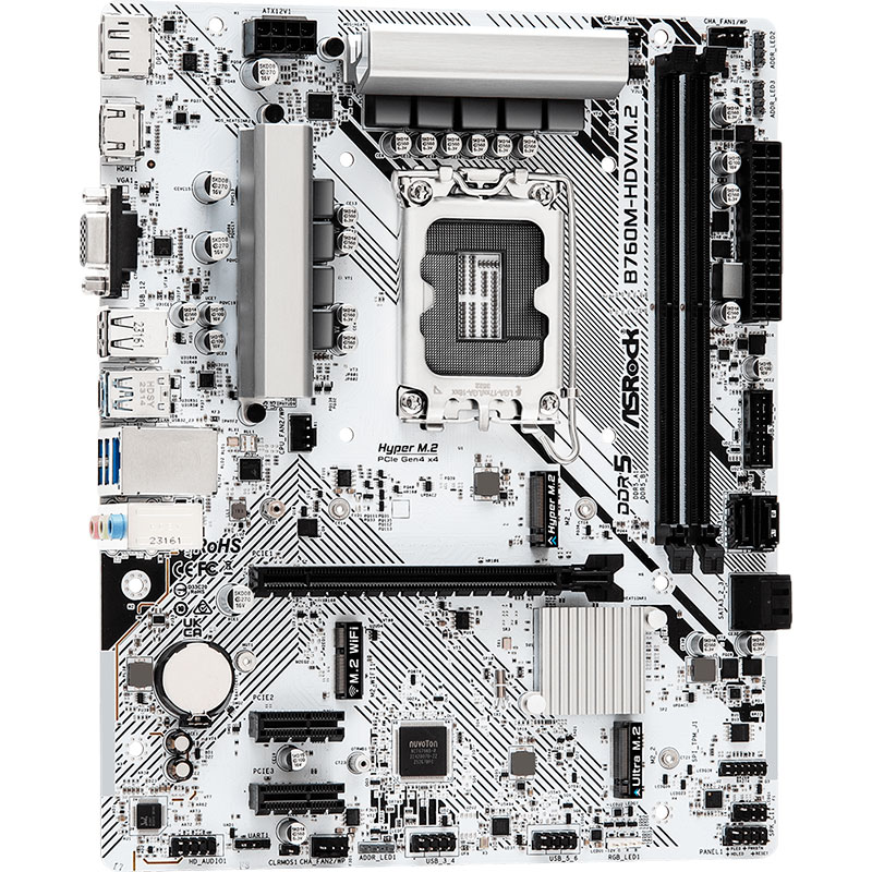 Материнська плата ASROCK B760M-HDV/M.2 Сокет Intel 1700