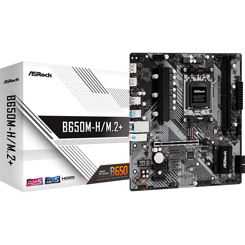 Зовнішній вигляд Материнська плата ASROCK B650M-H/M.2+