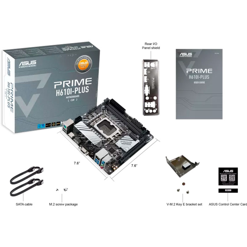 Внешний вид Материнская плата ASUS PRIME H610I-PLUS-CSM