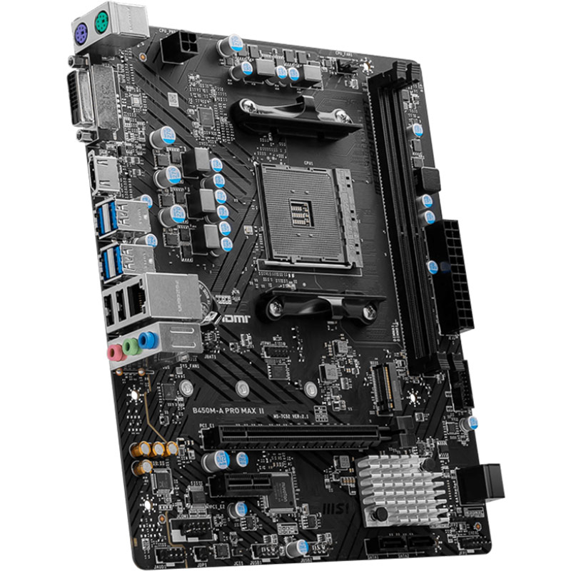 Материнская плата MSI B450M-A PRO MAX II (911-7C52-036) Назначение для настольного компьютера